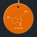 Serotonin Molecule Chemistry Science Coola Julgransprydnad Keramik<br><div class="desc">Serotonin Molecule Chemistry Science Coola</div>