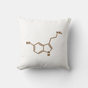 Serotonin molekylär kemisk formel kudde