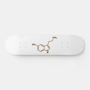 Serotonin molekylär kemisk formel mini skateboard bräda 18,5 cm