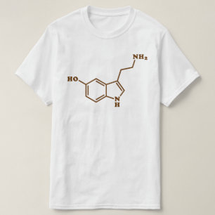 Serotonin Molekylär kemisk formel T Shirt