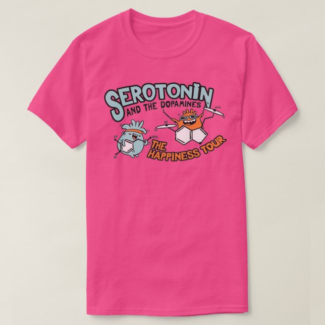 Serotonin och dopamin  t shirt (Design framsida)