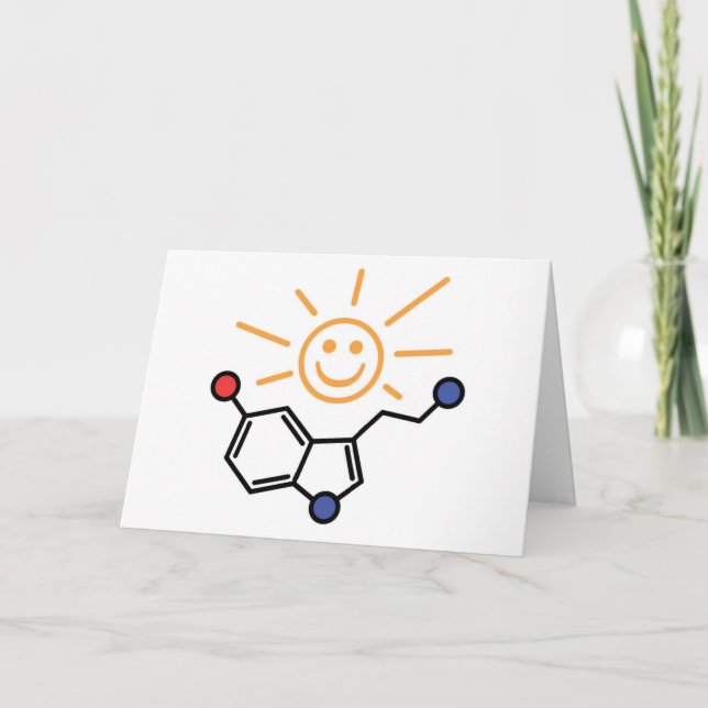 Serotonin Sunshine - Lycka är kemi Kort (Framsida)