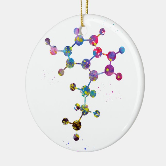 Serotoninmolekyl Julgransprydnad Keramik (Vänster)