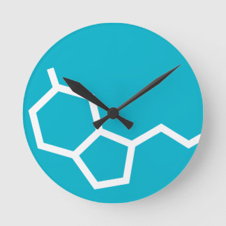 Serotoninmolekyl - lycka rund klocka