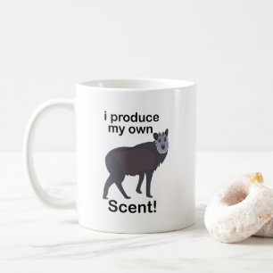 Serows Djur Jag Producera Min Egen Lukt Roligt Cit Kaffemugg