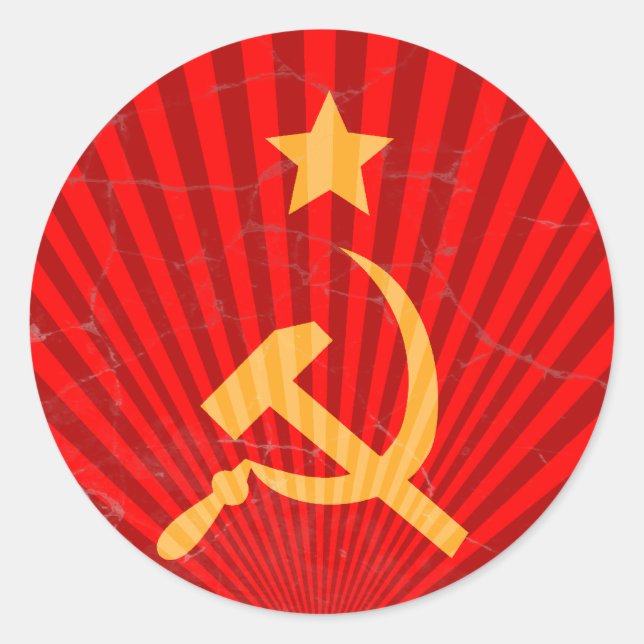 Serp i molot runt klistermärke (Framsida)