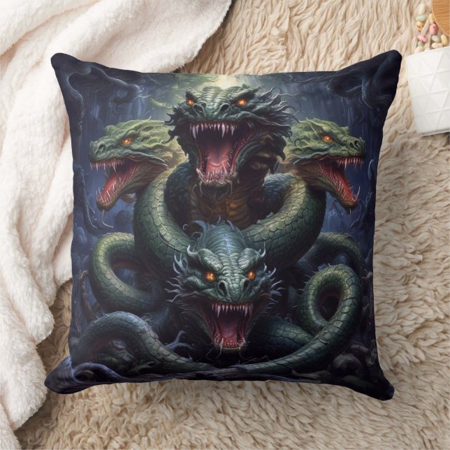 Serpent Dragon Monster Kudde (Filt)