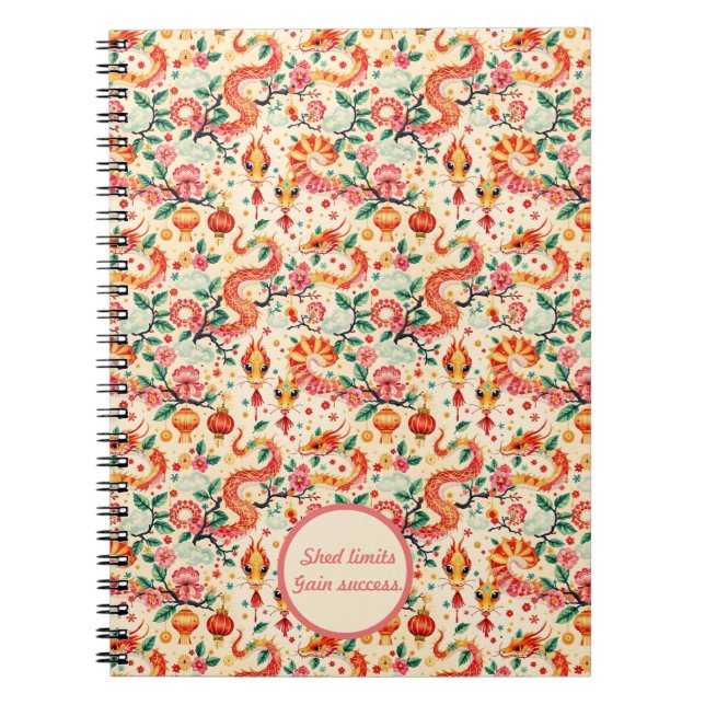 Serpent Dreams Kinesiskt nyår Anteckningsbok (Framsidan)