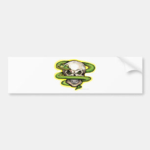 Serpent Evil Skull Bildekal