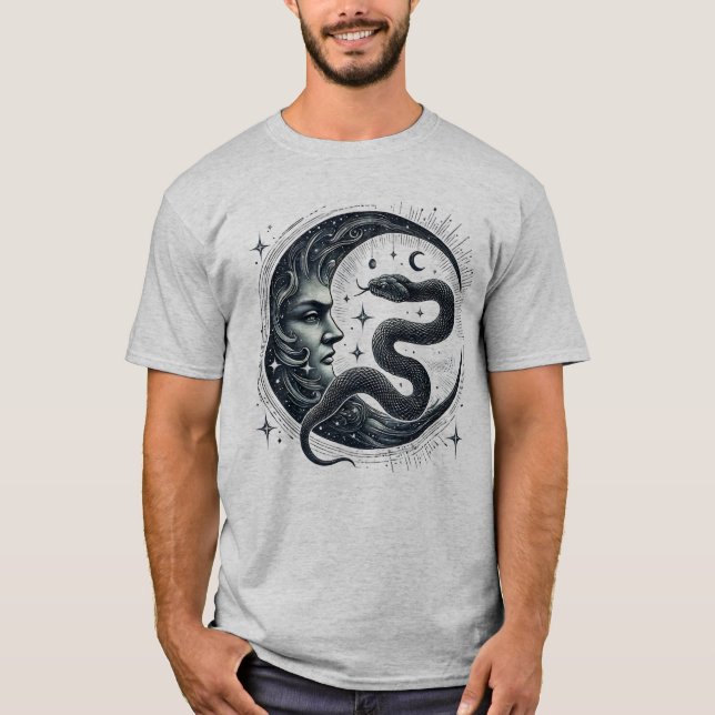 Serpent Måne T Shirt (Framsida)