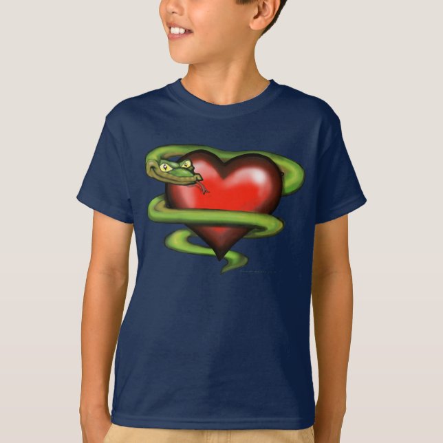 Serpent n Heart Tee Shirt (Framsida)