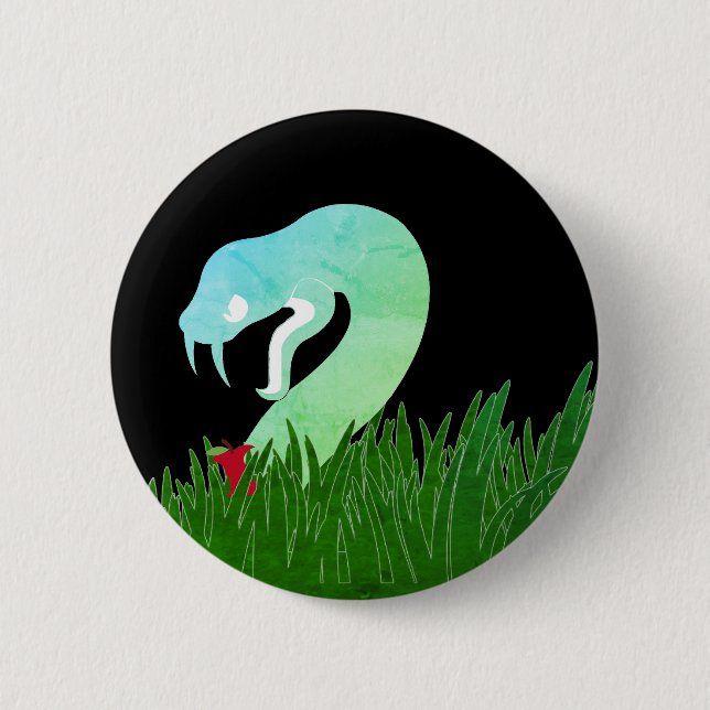 Serpent och äppelstift/ knapp (Framsida)