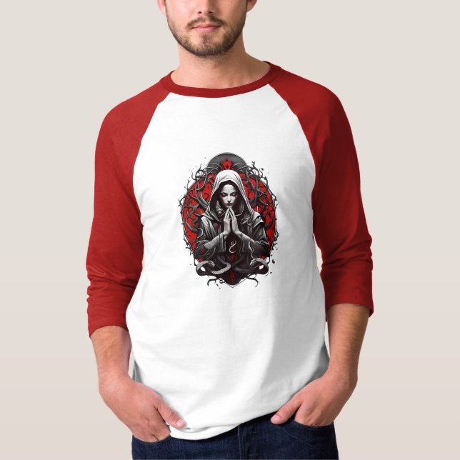 Serpent Priestess of the Shadow Grove T Shirt (Framsida)
