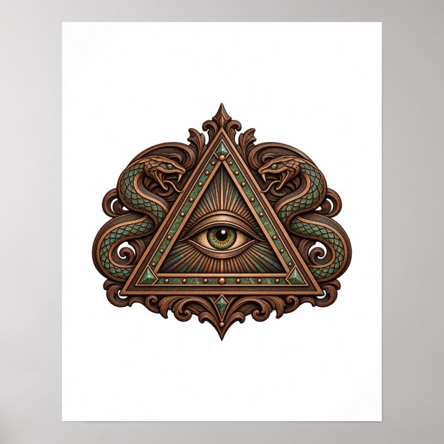 Serpent Scroll Eye Affisch (Framsidan)
