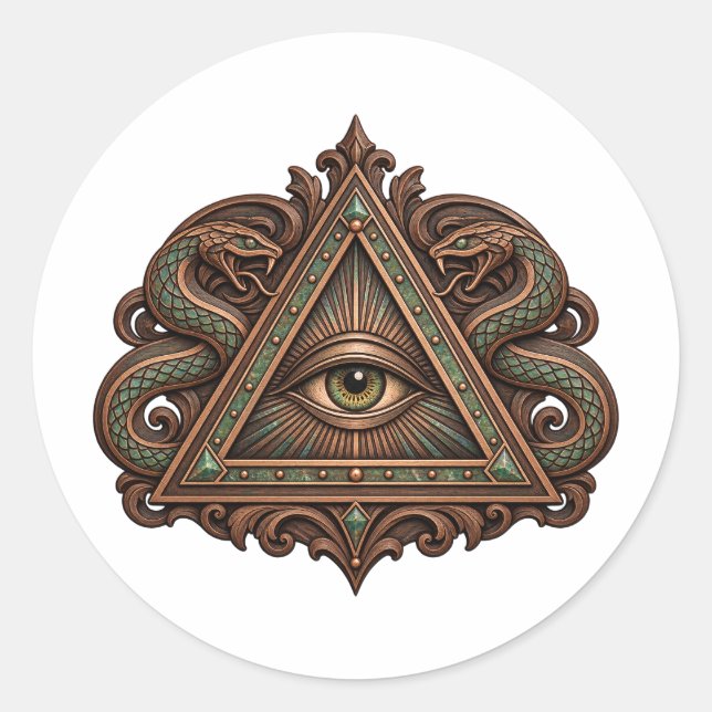 Serpent Scroll Eye Klistermärke (Framsida)
