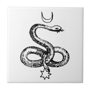 Serpent - sidsymboler kakelplatta
