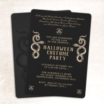 Serpent Vuxen Halloween fest Black