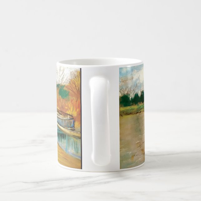 Serpentine Bridge vid Chicago Botanic Garden Kaffemugg (Handtag)