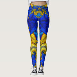 Serpentine Saphirblå Avatar Leggings