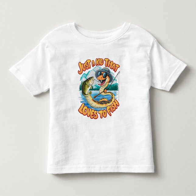 Serpentinöverraskningar: Snake with a Catch T Shirt (Framsida)