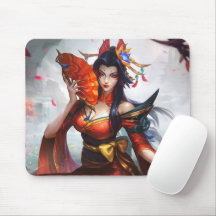Serpents Embrace Gaming Mousepad | Snake Witch