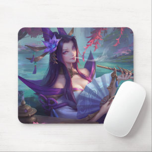 Serpents Embrace Gaming Mousepad Snake Witch Musmatta