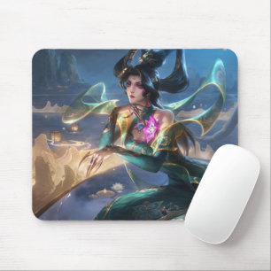 Serpents Embrace Gaming Mousepad Snake Witch Musmatta