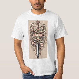 "Serpents Embrace: Snyggt Snake Graphic T-Shirt" T Shirt
