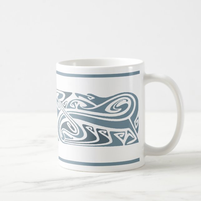 Serpents i art nouveau kaffemugg (Höger)