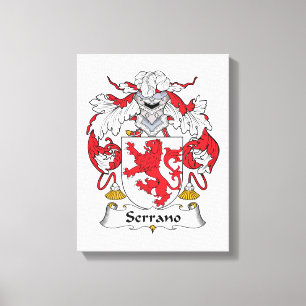 Serrano Family Crest Canvastryck