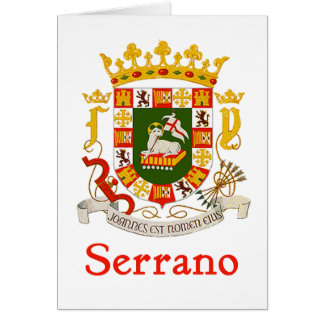 Serrano skyddar av Puerto Rico Hälsningskort