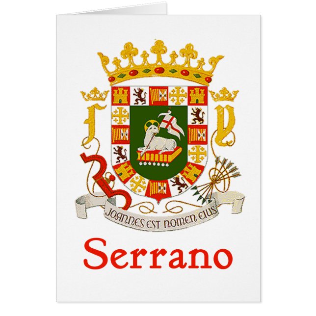 Serrano skyddar av Puerto Rico Hälsningskort (Framsidan)