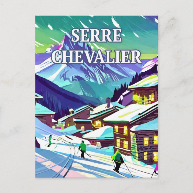 Serre Chevalier : Élégance Montagnarde Vykort (Framsida)