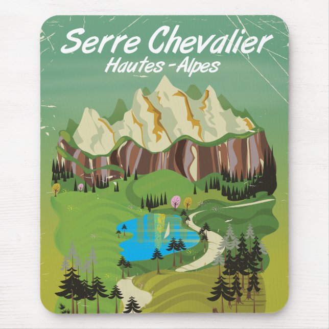 Serre Chevalier, Frankrike skidresor affisch Musmatta (Framsidan)