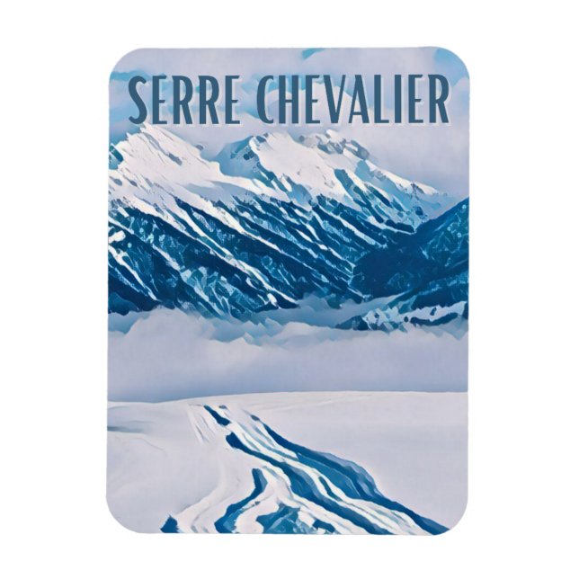 Serre Chevalier Station de ski Magnet (Vertikal)