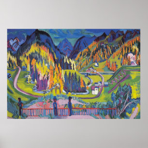 Sertig Valley på hösten Poster