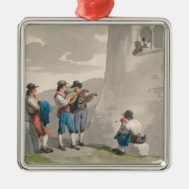 Serumen (Sång i Kärlek) (Romantiska scenen) Julgransprydnad Metall (Framsidan)