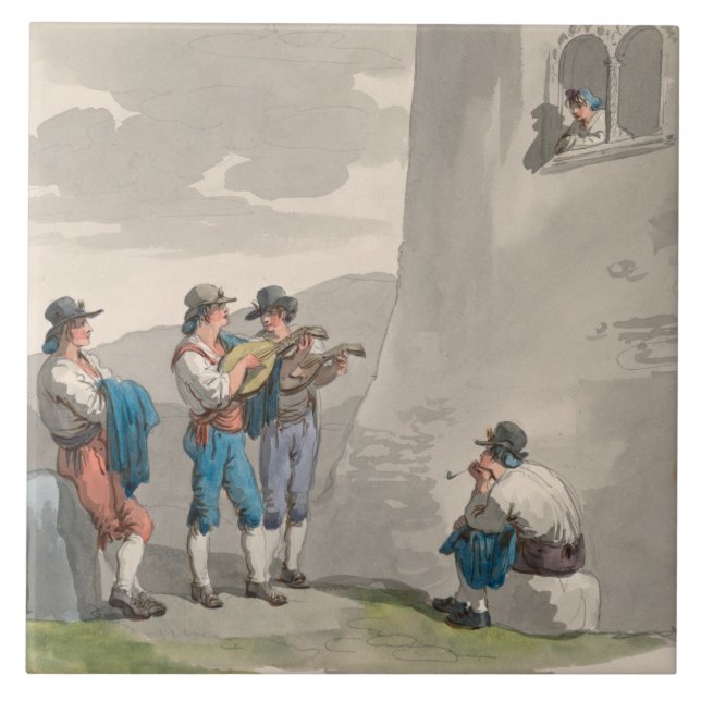 Serumen (Sång i Kärlek) (Romantiska scenen) Kakelplatta (Framsidan)