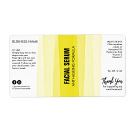 Serumetiketter för stripe-Gult i Bläck, dropper Fl Fraktsedel