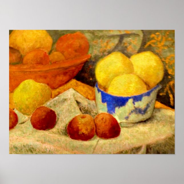 Serusier - Äpplen och blå skål Poster (Framsidan)