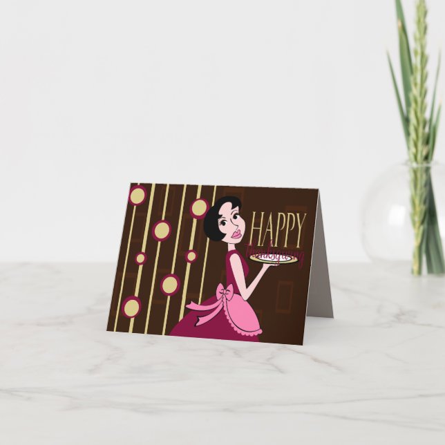 Serva en Happy thanksgiving Helgkort (Framsida)