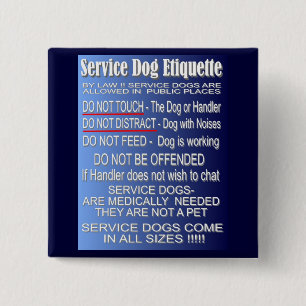 Serva hundetikett knapp