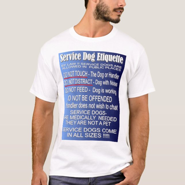 Serva hundetikett t-shirt (Framsida)