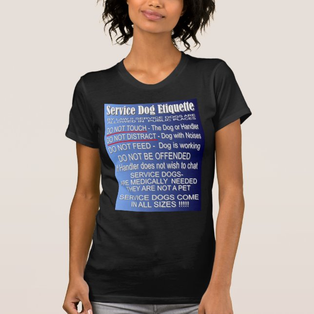 Serva hundetikett t-shirt (Framsida)