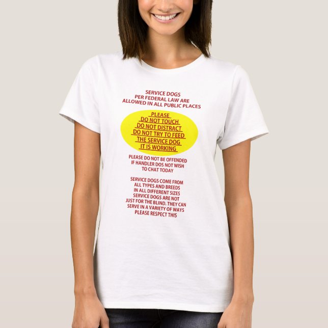 Serva hundetikett t-shirt (Framsida)