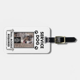 Serva hundfotolegitimationen bagagebricka