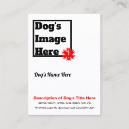 Serva hundhandelkortet visitkort