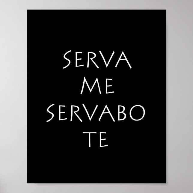 Serva me servabo te poster (Framsidan)