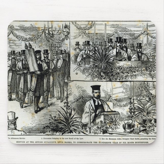 Serva på den judiska synagogan musmatta (Framsidan)