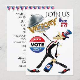 Serva version av valsegerdemokrati inbjudningar